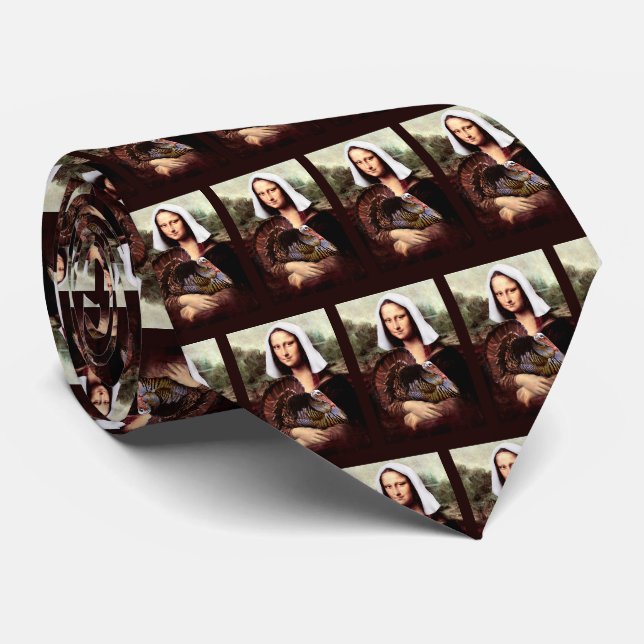 Tackgivelsedagen Mona Lisa Pilgrim med Turkiet Slips (Rullad)