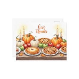 Tackgivelsedagen vykort