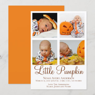 Tackgivelsedags Foto Födelse Tillkännagivande