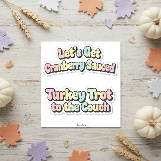 Tackgivelsedagsdekaluppsättning Klistermärken (Thanksgiving Holiday Sticker Set)