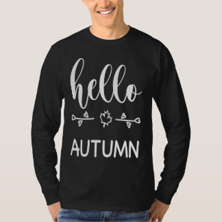 Tackgivelsedagsgrafik Hej hösten med ett hjärta Ar T Shirt