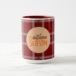 Tackgiving,höst säsong manus,Rutig,Modern Mugg