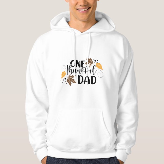 Tackgiving-inspirerad typografi  hoodie (Framsida)
