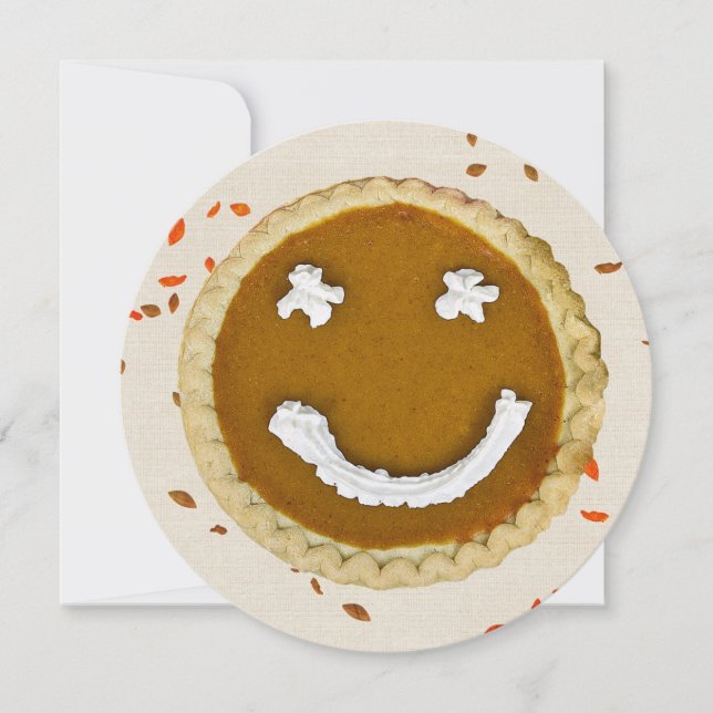 Tackgiving middagsinbjudan meddelande (Framsida)