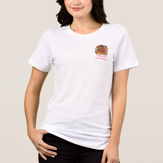 Tackgiving, Rolig Turkisk Kock, Glutt, Modern  T Shirt (Framsida)