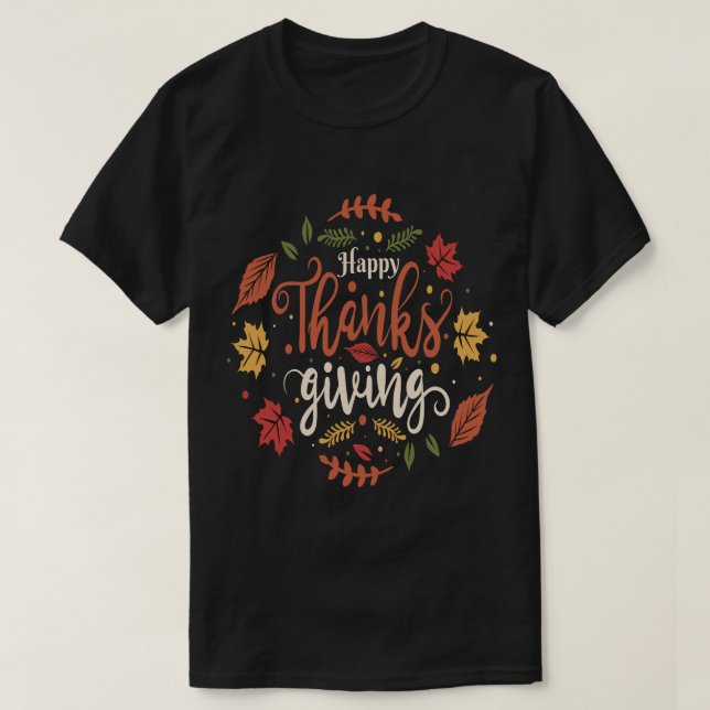 Tackgiving, Thanksgiving 2023, Högtidspresenter T Shirt (Design framsida)