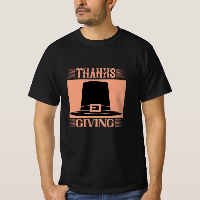 Tackgivningsdag - Att Ge Tack T Shirt (Framsida)