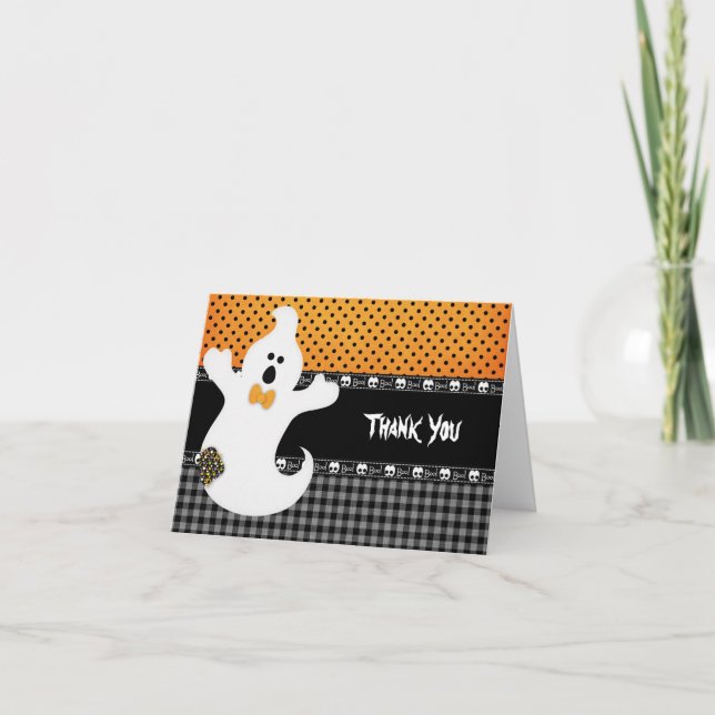 TackHalloween födelsedag Tack Kort (Framsida)