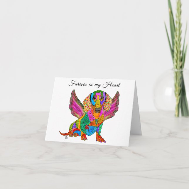 Tackhund Förlust av husdjur Sympati Gratulationsko Kort (Framsida)