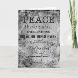 TackJohn för fred kristen 14:27 Tack Kort