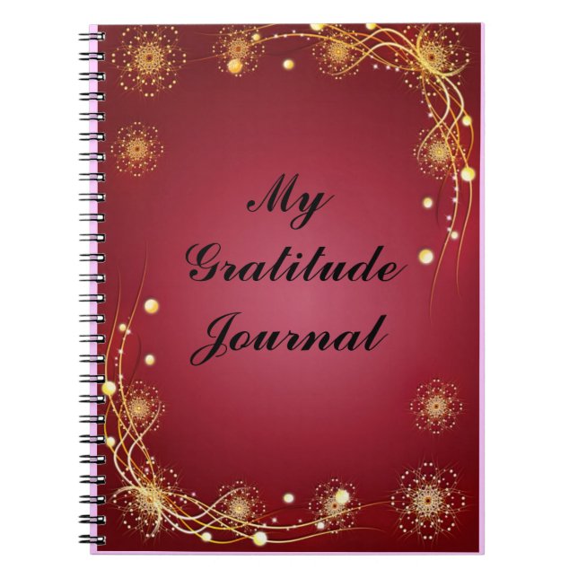 Tackjournal Anteckningsbok Med Spiral (Framsidan)