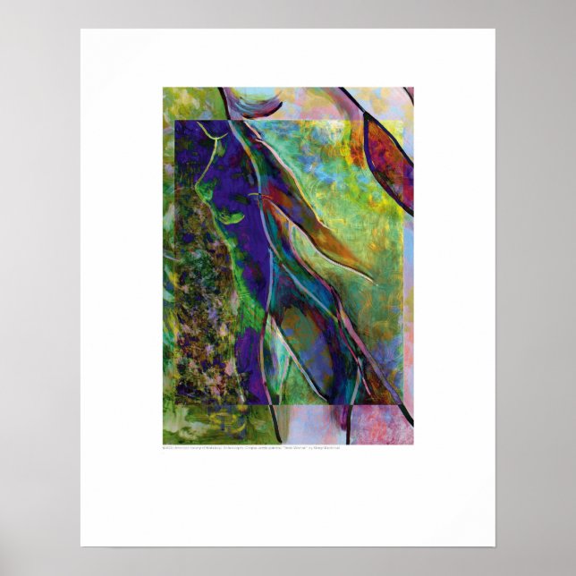 Täckkonst - Neon Woman - Montreuil Poster (Framsidan)