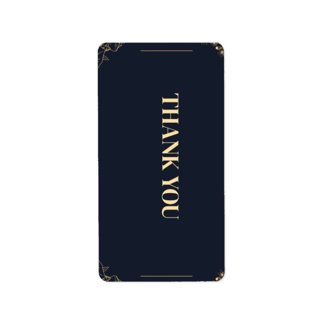 Tackkort Adressetikett (Framsidan)