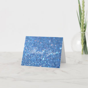 Tackkort - Blå Glitter Fab