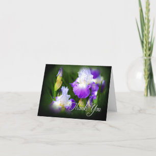 Tackkort Card - Lila Iris'