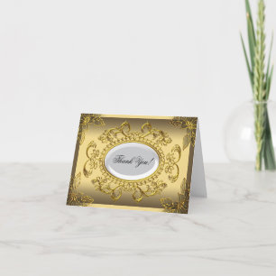 Tackkort Elegant Elite Guld Damask