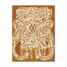 Tackkort Ethnic Abstrakt Fine Art Postcards