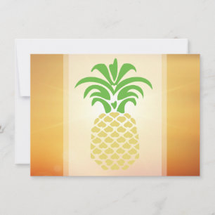 Tackkort för ananas-hjärtan tack kort
