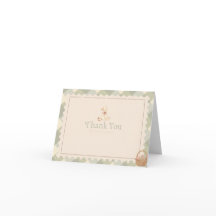 Tackkort för Baby Shower med Silly Little Goose