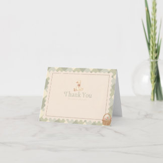 Tackkort för Baby Shower med Silly Little Goose