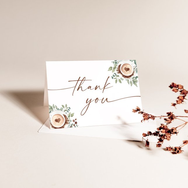 Tackkort för baby shower med tema 'Baby Is Brewing (Skapare uppladdad)