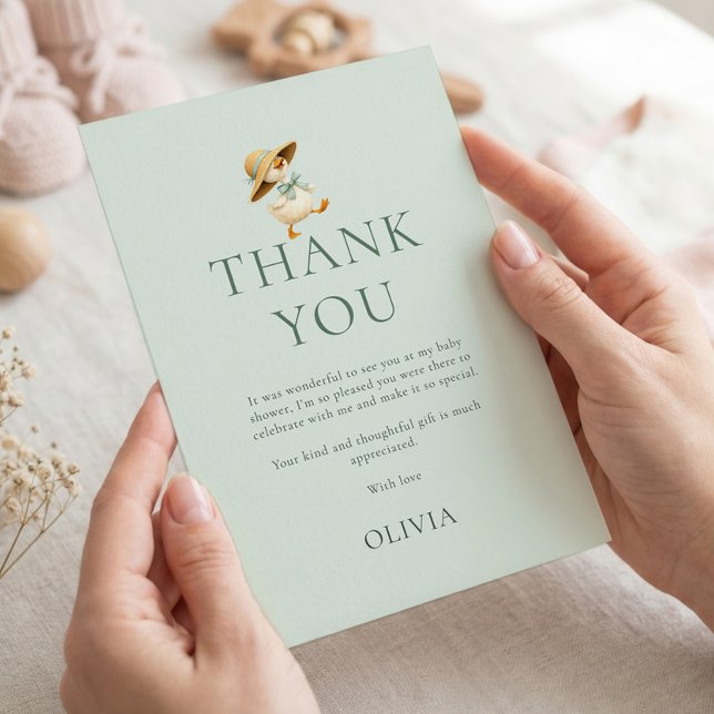 Tackkort för babyfirande med neutral könsidentitet kort (Skapare uppladdad)