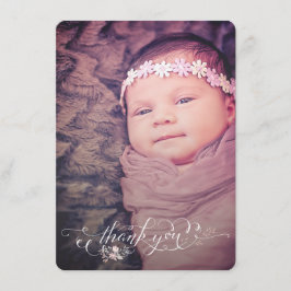 Tackkort för bebisens födelsemöte för flicka meddelande