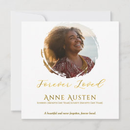 Tackkort för begravning