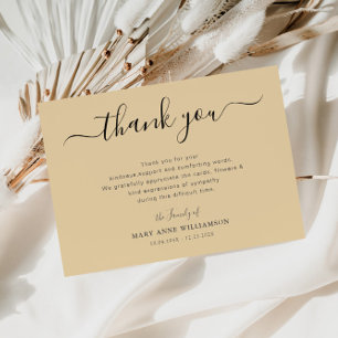 tackkort för begravning tack kort