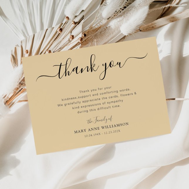 tackkort för begravning tack kort (Skapare uppladdad)