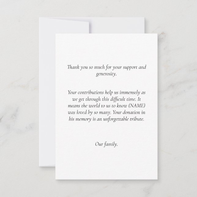 Tackkort för blodgivning inbjudningar (Framsida)