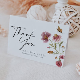 Tackkort för bohemisk vildblomma