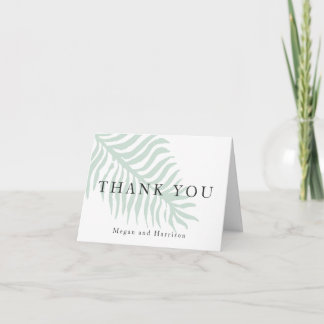 Tackkort för Breezy Fern-bröllop