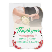 Tackkort för bröllop