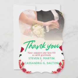 Tackkort för bröllop tack kort