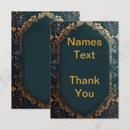 Tackkort för Bröllop Tack Kort