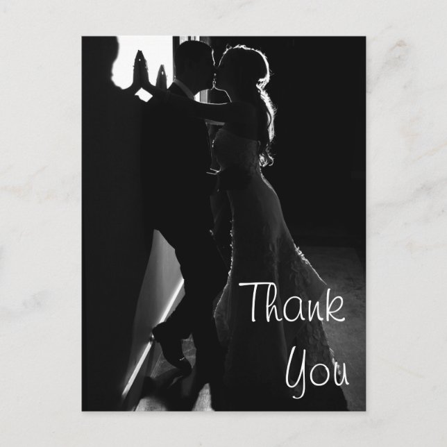 Tackkort för bröllop vykort (Framsida)