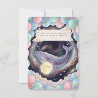 Tackkort för Celestial Moon Baby Shower