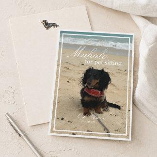 Tackkort för Dachshund Foto Mahalo för husdjurs-si Tack Kort