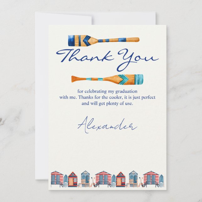 Tackkort för examen inbjudningar (Framsida)