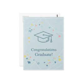 Tackkort för examen vykort