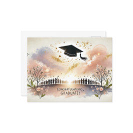 Tackkort för examen vykort