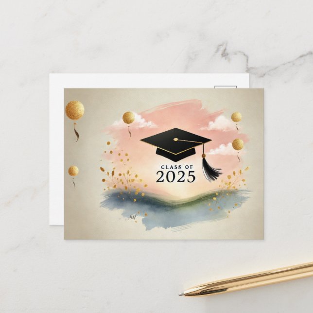 Tackkort för examen vykort (Fram/Back In Situ)