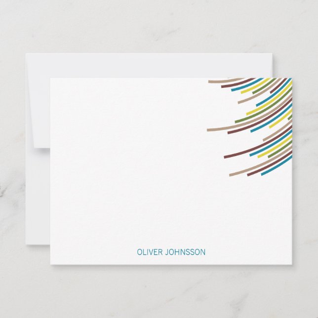 Tackkort för födelsedag för färgpartyrandar 21st tack kort (Framsida)