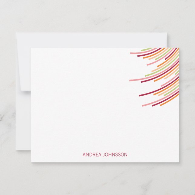 Tackkort för födelsedag för färgpartyrandar 21st tack kort (Framsida)