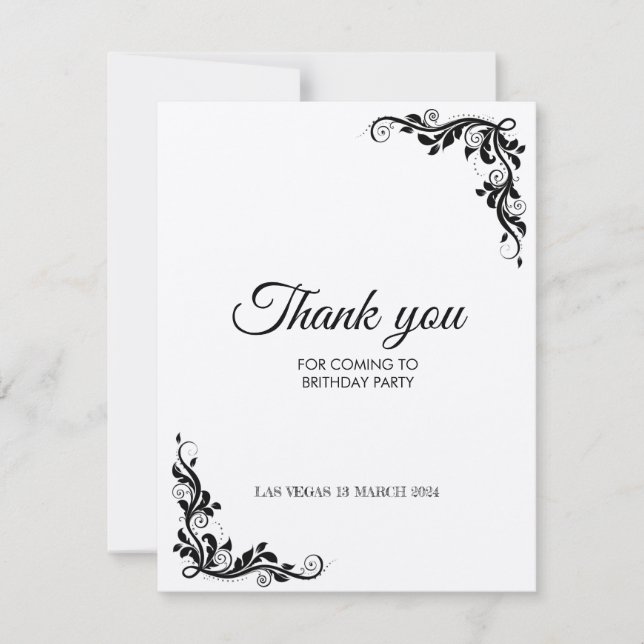 Tackkort för födelsedag julkort (Framsida)