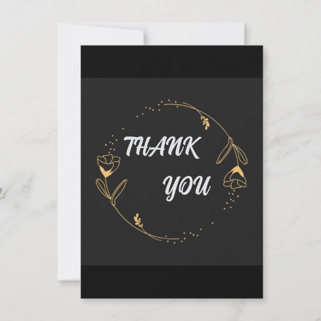 Tackkort för grundläggande tillfällen tack kort (Framsida)