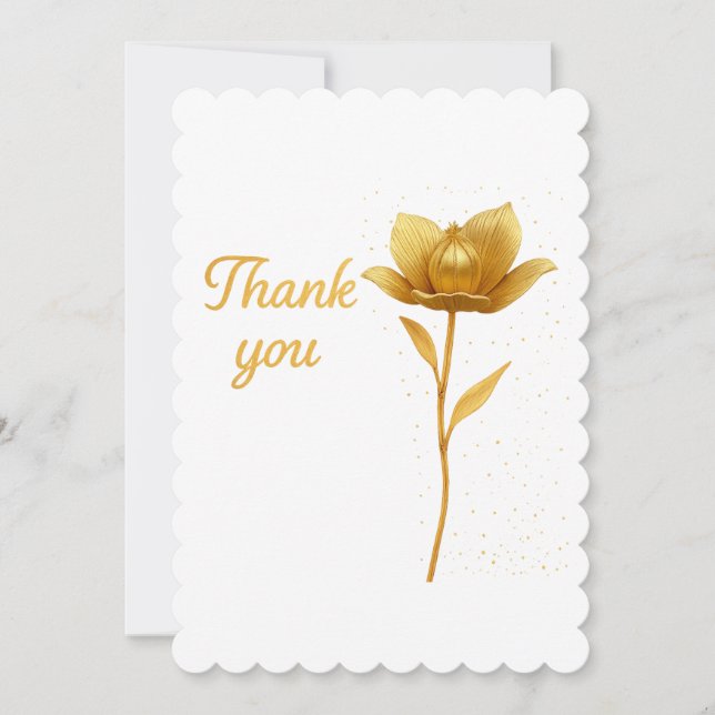 Tackkort för Guldblomsplatån Tack Kort (Framsida)