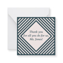 Tackkort för lärare