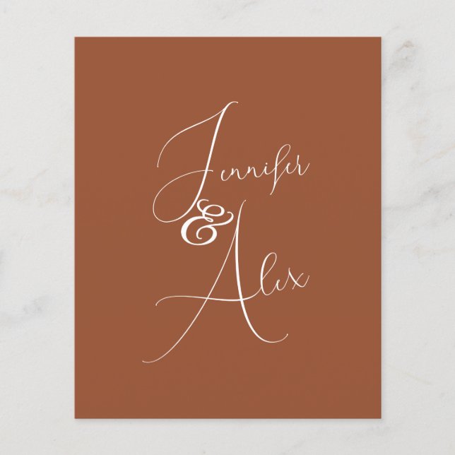 Tackkort för minimalistisk fotokollage med script (Framsida)